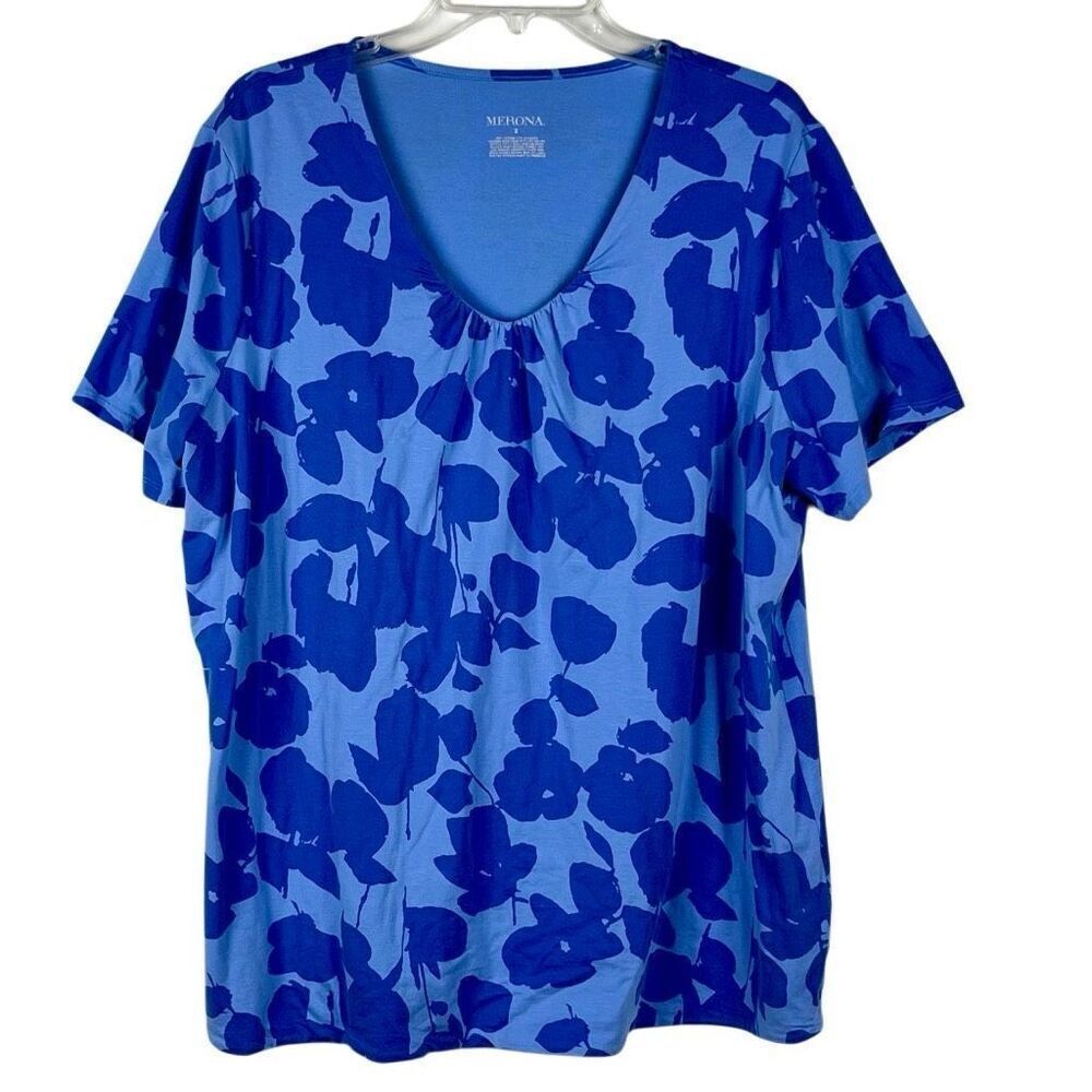 Merona Floral Short Sleeve Tee Shirt 2